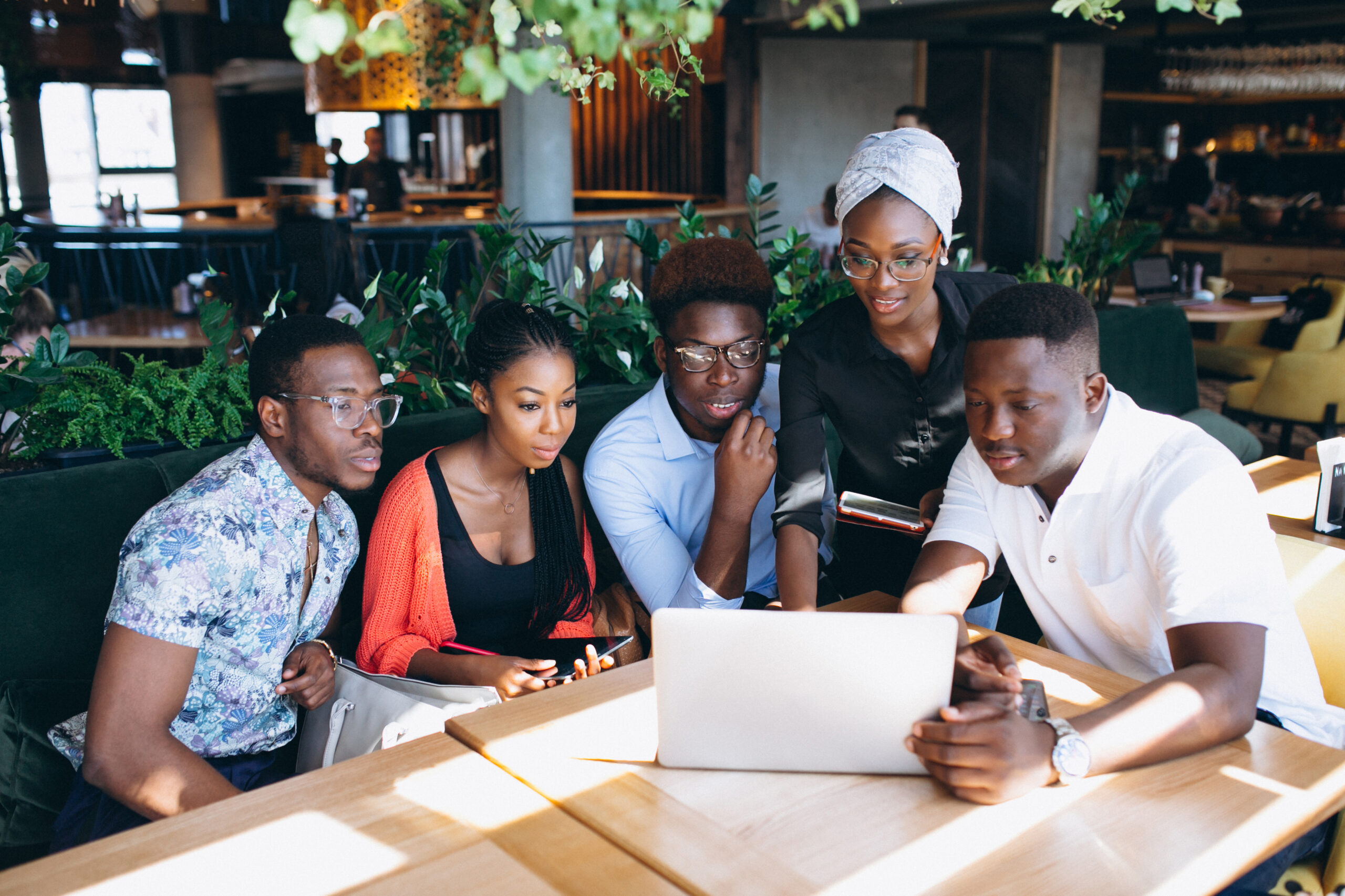 The Policy Forge team in discussion